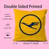Lufthansa Airlines Pillow Case Comfort Sofa Bed Silky Elegant Invisible Zipper Custom Decorative Cushion Cover