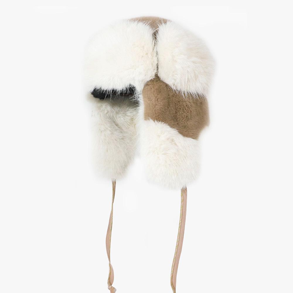 Korean Version of Winter Lei Feng Hat for Women Outdoor Riding Fashionable Versatile Hat Thickened Ear Protection Face Protection Warm Hat for Men