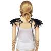 Feather Epaulette Shoulder Wrap Lace Choker Halloween Cosplay Costume Gothic Feather Harness Body Chain for Womens