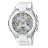 Baby-G Premium G-MS Women's Watch, Model MSG-W100-7A2JF, Tough Solar, White, Analog-Digital, 10 ATM