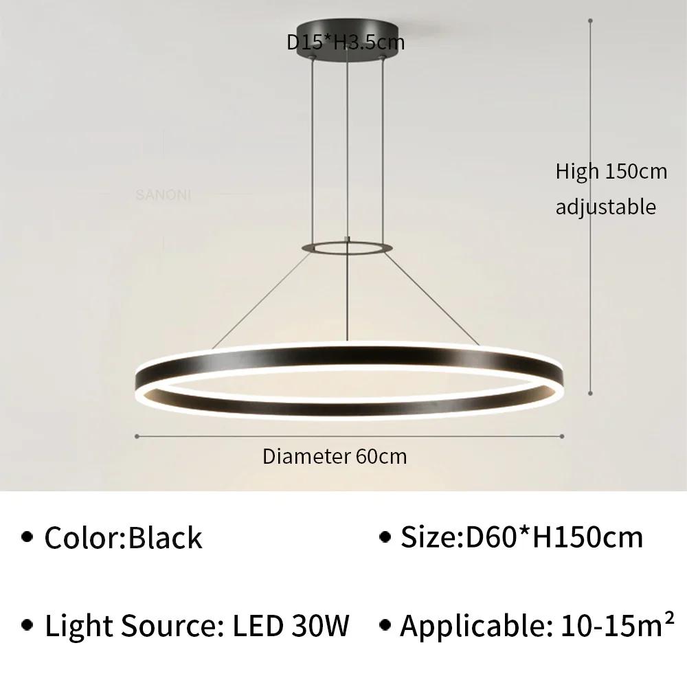 Lămpi Pendante LED Moderne Pentru Living, Sală de Mese, Hol, Dormitor, Lustră de Plafon, Corp de Iluminat pentru Decorarea Interioară a Casei