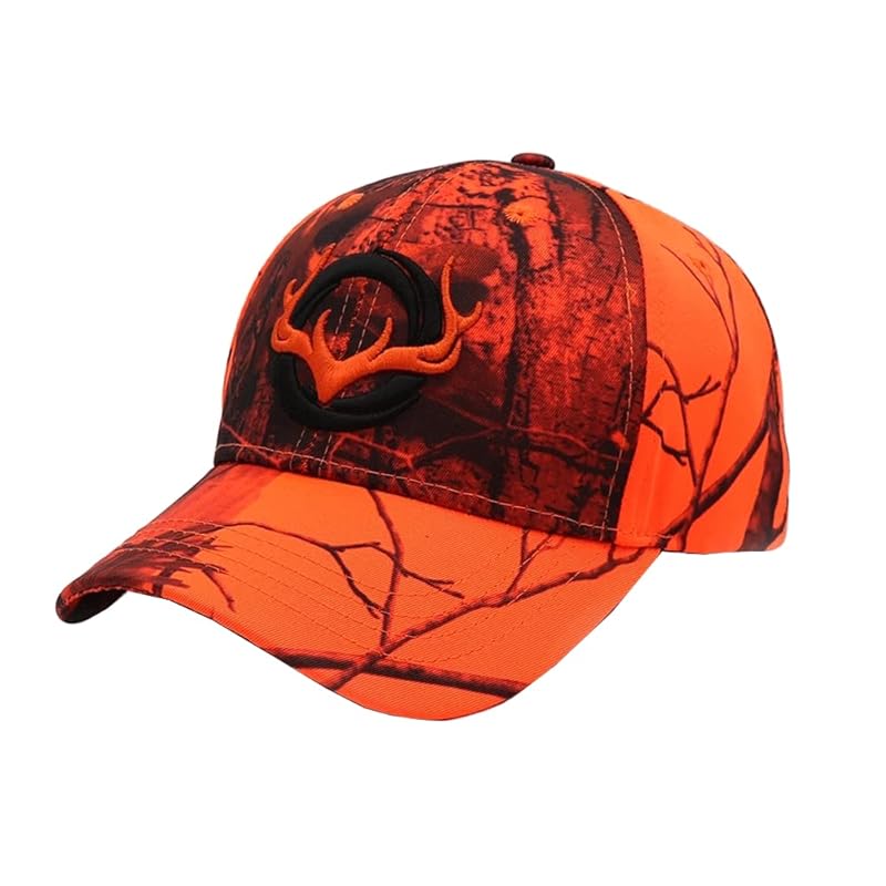 

[Bestmaple] orange tree camouflage military cap real tree hunting cap elk baseball cap free size (JP, alphabet, Free Size, orange)