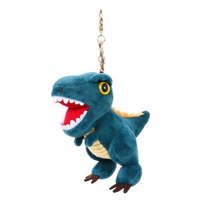 FOMIYES [ ] 1 Stück Schlüsselanhänger Dinosaurier Plüschtier Kleiner Plüsch Schlüsselanhänger Ornament Dekoration Superweiches Kurzplüschtier