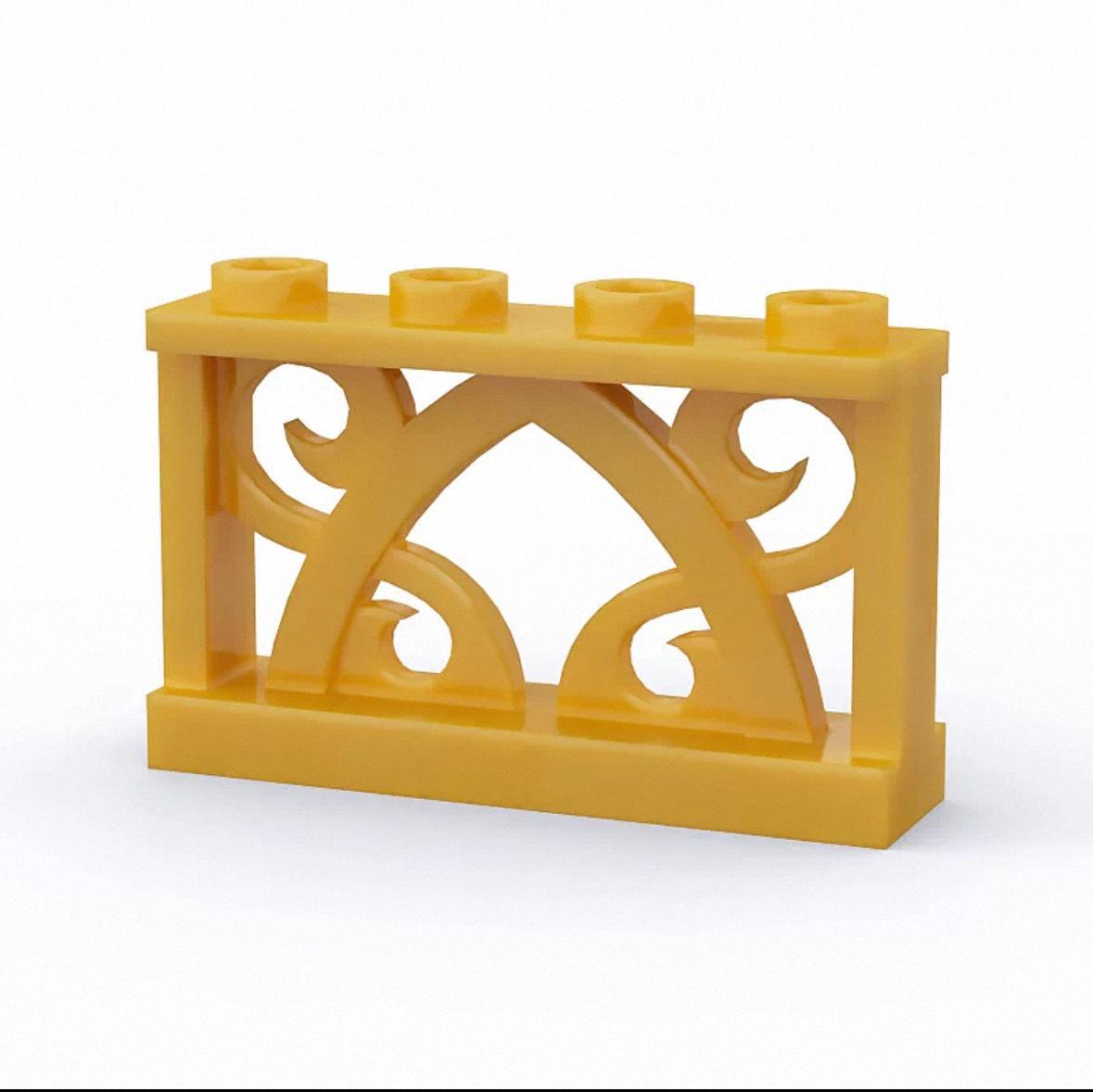 Compact 1x4x2 Hollow Railing Blocks, Compatible with 19121
