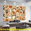 2D Cute Ghost Backdrop for Kids' Halloween Costume & Trick-or-Treat Shoots