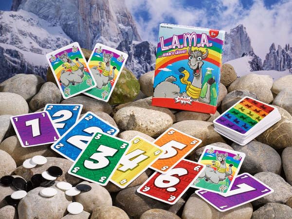 AMIGO Kartenspiel 56 70 1 Spielanleitung LAMA - / ...NIMM`S LÄSSIG / Karten, Chips,