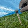 Pack of 100 Ground Stakes for Fixing Weed Control Cloth, or Mole Control Net Black
