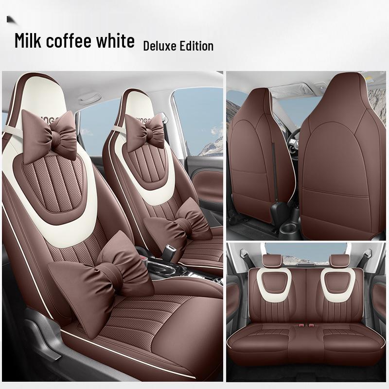 JS Wuling Bingo Car Seat Cushion Cover: Stylish, Sporty Leather for All Seasons