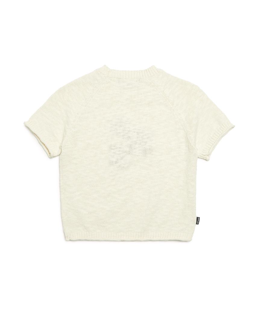 MARK GONZALES Women'S Mg Slub Short Sleeve Knit - Ivory