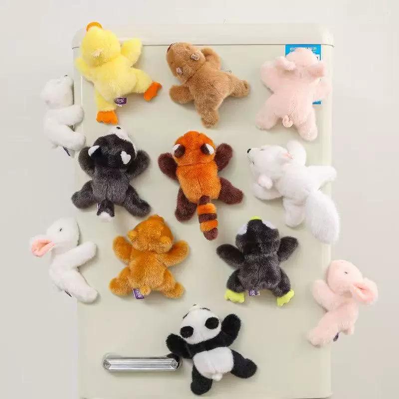 Paba Series Magnetic Plush Lying Figure - Qixi Festival Gift Refrigerator Magnet