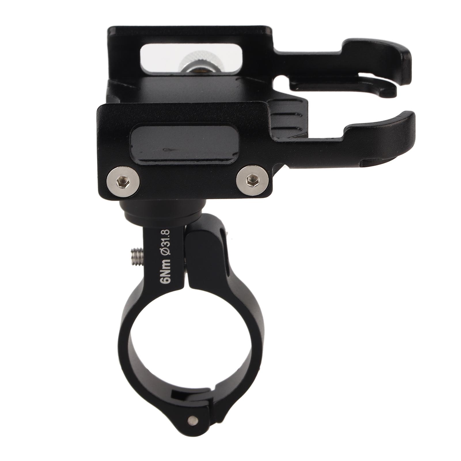 360 degrees  Rotate Bicycle Phone Mount Clamp Bracket Motorcycle Mobile Phone Holder Stand Black