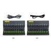 14500 16340 18650 Li-ion Battery Charger 10 Slots 3.7/4.2V Battery Charger EU US