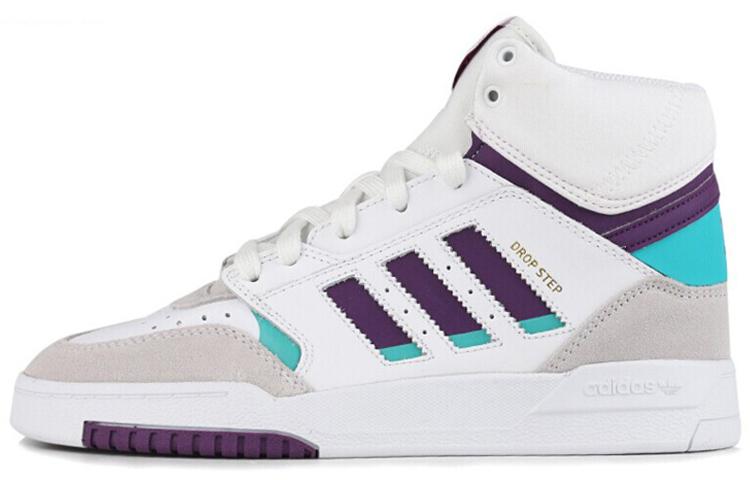 Adidas Originals Drop Step  White Gray Purple  Women s EF7149 39⅓