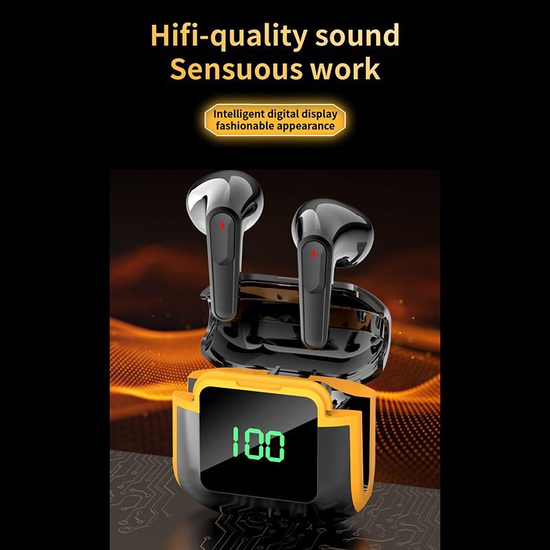 Căști Bluetooth cu adevărat fără fir Căști Hifi de calitate a sunetului cu apel HD, control tactil, carcasă de încărcare, mini căști intraauriculare pentru jocuri