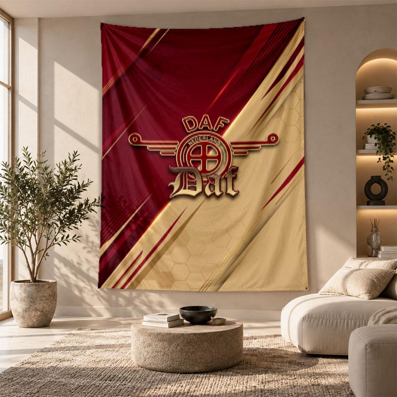 Arazzo Decorativo, Arte da Parete Stampata DAF, Appeso a Parete Leggero per Sfondo Camera da Letto
