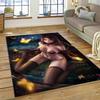 3D Anime Spielfigur Sexy Spitze Mädchen Cartoon Teppich Teppich für Zuhause Wohnzimmer Schlafzimmer Sofa Fußmatte Dekor, Bereichsteppich Rutschfeste Matte