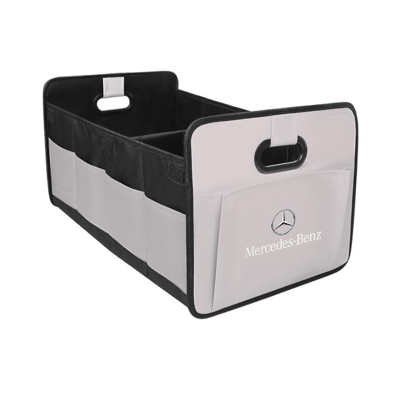 Large Capacity Leather Foldable Car Trunk Storage Box Auto Accessories For Mercedes-Benz GLC X253 X254 C-Class W205 W206 A-Class CC1