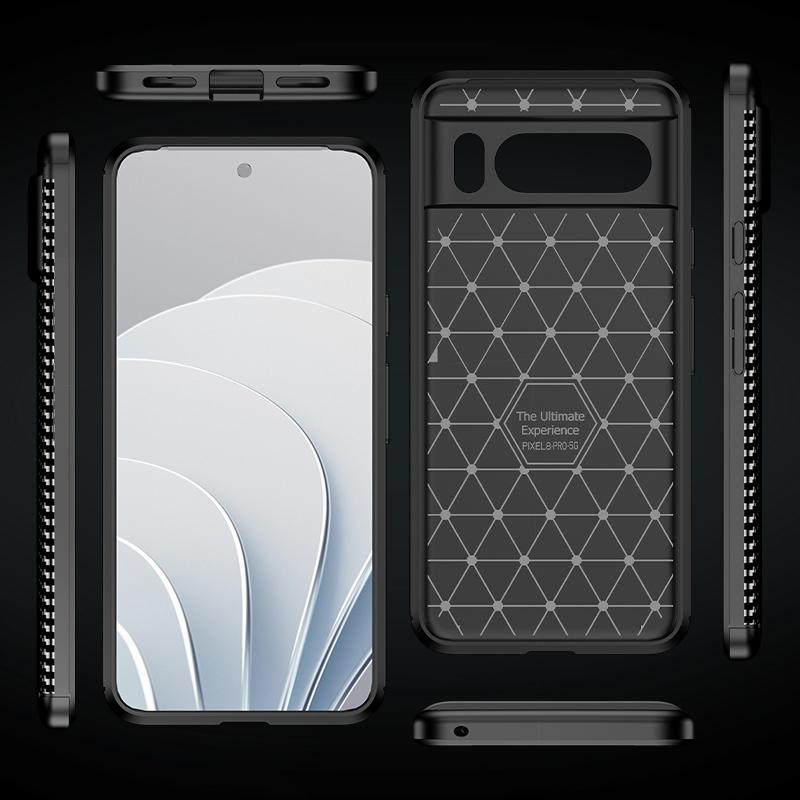 Carbon Fiber Cover For Google Pixel 8 Pro Case Silicone Funda For Google Pixel 8 Pro Ultra Thin Back Case For Google Pixel 8 Pro