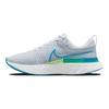 Nike React Infinity Run Flyknit 2 Pure Platinum Emerald Laser Blue Men Sneakers Grey Lime-Glow Emerald-Green CT2357-007