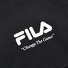 Fila Fusion Street Sport Logo Print Stand Collar Loose Fit Pilot Knit Jacket Men Jackets Deep-Black T11M311501F-BK