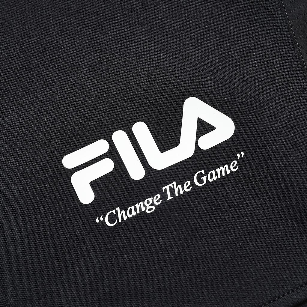 Fila Fusion Street Sport Logo Print Stand Collar Loose Fit Pilot Knit Jacket Men Jackets Deep-Black T11M311501F-BK