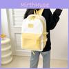 New Japanese Style Casual Large Capacity Student Laptop Backpack Cute Transparent 20cm Doll Bag Double Shoulder Bag Pink