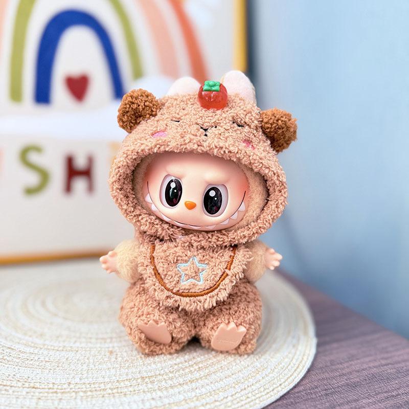 Labubu Doll Clothes Fashion Animal Set for Labubu Idol V1 V2 Dolls Clothing Accessories 15/17cm Plush Doll Universal