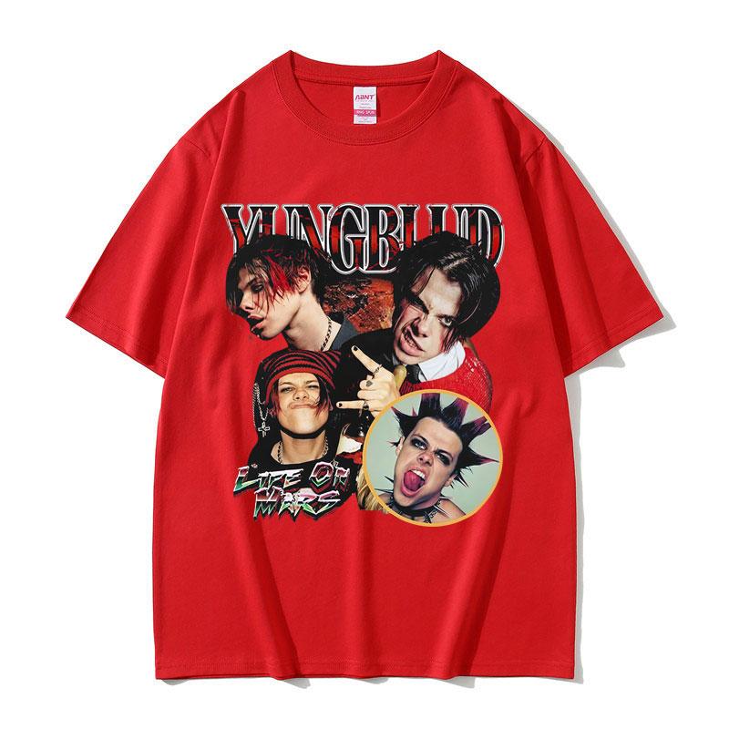 

Rocker Yungblud Graphic T Shirt Summer Men Women Fashion Hip Hop Rock Short Sleeve T-shirts Male Casual Cotton Oversized T-shirt 5XL