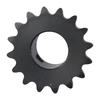 Pignon à 16 dents Oxyde Noir Roue Dentée à Rouleaux Chaîne 25 Type B Dents Trempées Chaîne à Rouleaux Durable