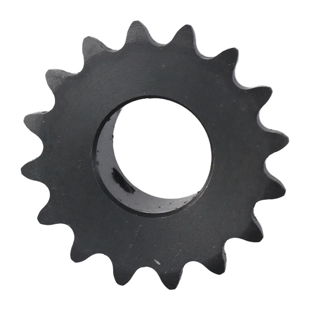 Pignon à 16 dents Oxyde Noir Roue Dentée à Rouleaux Chaîne 25 Type B Dents Trempées Chaîne à Rouleaux Durable