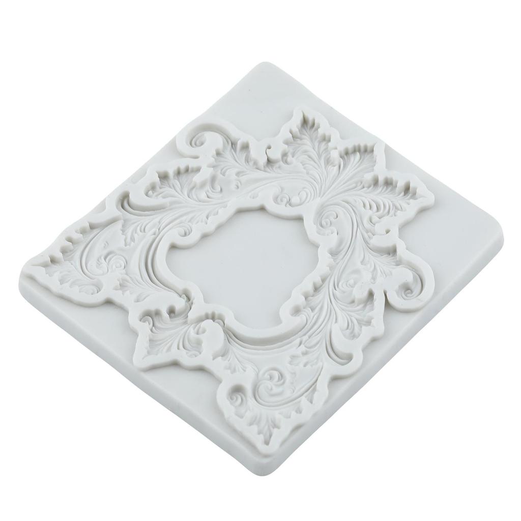 Baroque Photo Frame Silicone Molds Picture Frame Fondant Mold Cake Decorating Tools Cupcake Topper Candy Resin Clay Chocolate Gumpaste Mold