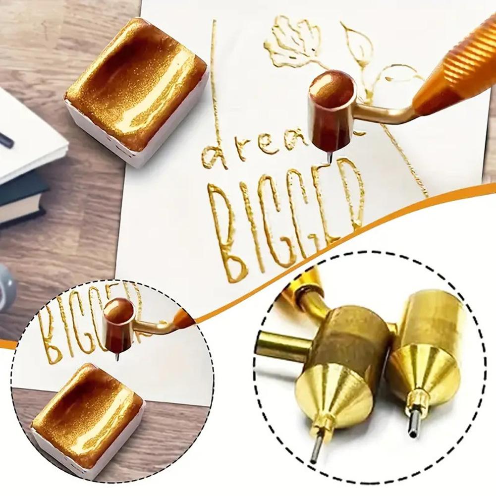 Detaljering Finlinje Flytende Skrivepenn Malingapplikator, Konstruksjon i Aluminiumslegering Presisjonslakkering Perfekt For Steinsprut og Riper