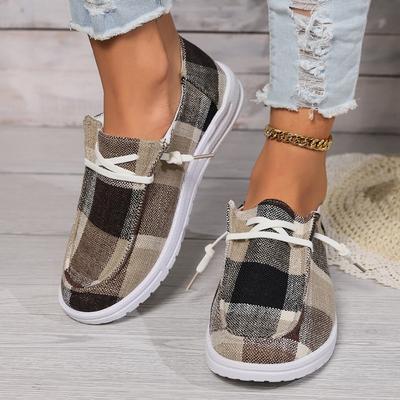 Zapatos de lona para mujer, zapatillas planas ligeras sin cordones, mocasines de tela transpirables de verano para mujer, alpargatas de diseño, zapatos de lujo