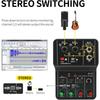 Portable Audio Interface Professional Mini External Sound Card Mixer 48V Computer Guitar Studio Dual Channel Audio Device