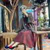 1939 Retro Artistic Xiangyunsha Printed Shirt Cardigan