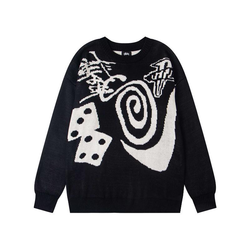 Maglione a Blocchi di Colore Unisex - Streetwear Invernale Casual