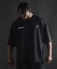 PHERMENON Oversized Rugby Jersey Short Sleeve - Black