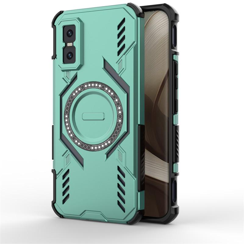 Теплоотвод для чехла infinix GT 30 Pro Чехол infinix GT 30 Pro Ударопрочный Магнитный Чехол для беспроводной зарядки infinix GT 30 Pro Infinix GT 30 Pro зелёный