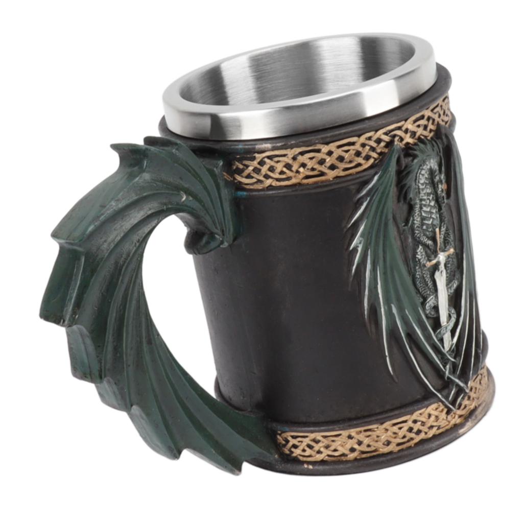 Nerezový hrnek Inovativní Dračí Pirátský Retro Styl Velkokapacitní Pivní Pohár na Pivo Kávu