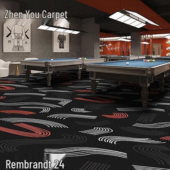 Fire-Resistant, Durable, Colorfast Billiard Room Nylon Carpet 650g