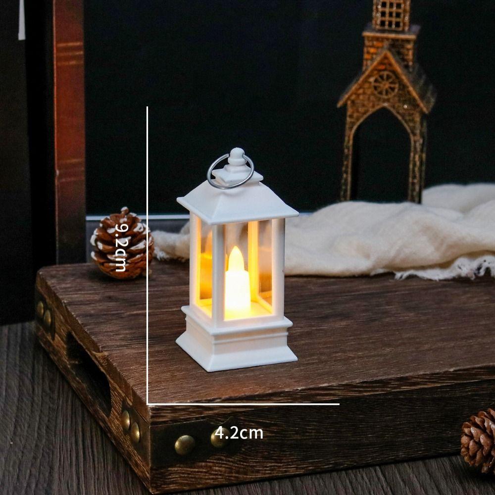 Creative Mini Square Night Lights Flameless Outdoor Hanging Small Lanterns  Bedroom