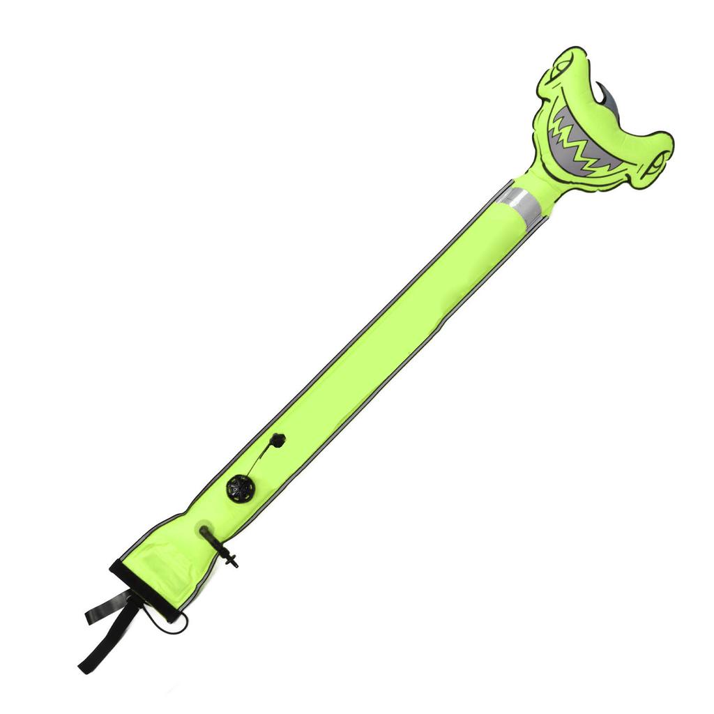 Surface Marker Buoy Scuba Diving Inflatable Safety Tube Hammerhead Shark Signal Marker Buoy Tube High Visibility