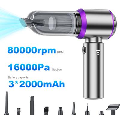 Mini Vacuum Cleaner USB Rechargeable Cordless Handheld Vacuum Cleaner 16000Pa Portable Dust Collector 2000mAh for Household Auto