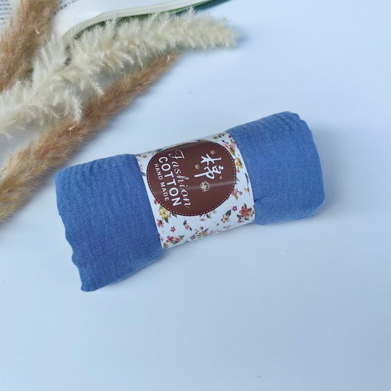 Silk Tassel Headscarf: Cross-border Crinkled Rayon Cotton Linen Scarf