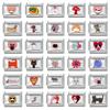 Y2K Funny Animals Cat Dog Flower Heart Italian Charm Fit 9mm Stainless Steel Personalized DIY Bracelet Fashion Jewelry Wholesale