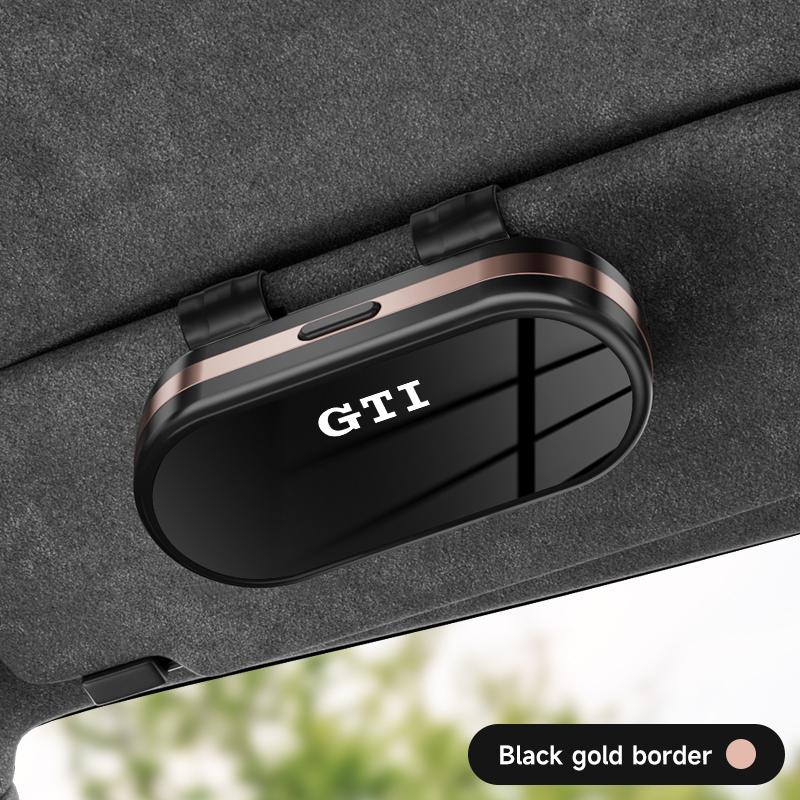 Car Sun Visor Organizer Glasses Ticket Card Box Styling Accessories For VW GTI Polo Passat Golf Tiguan Jetta Beetle CC TireValve zw8
