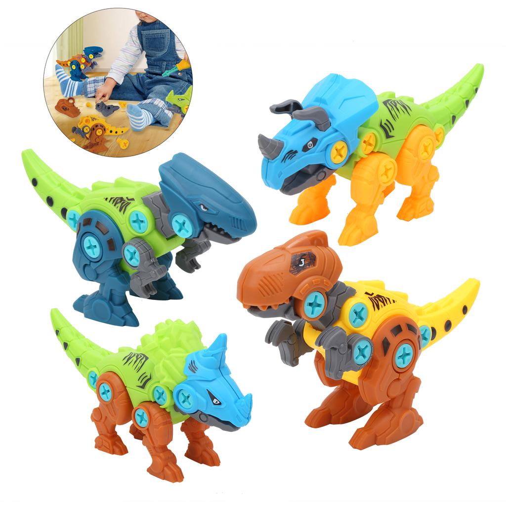 DIY Montage Dinosaurier Spielzeugset Schraube Mutter Kombination Zusammenbau Dinosaurier Modell Spielzeug4 Stile