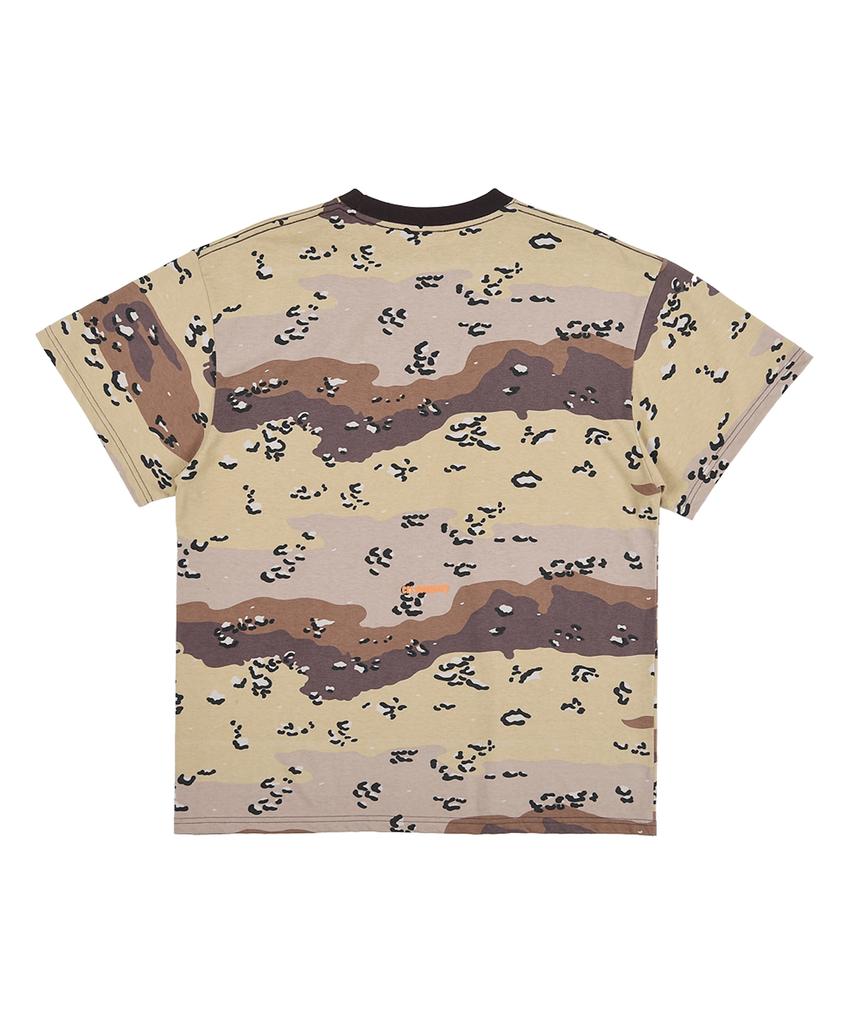 Ialeseuko Heart Logo Camo T-Shirt_Brown