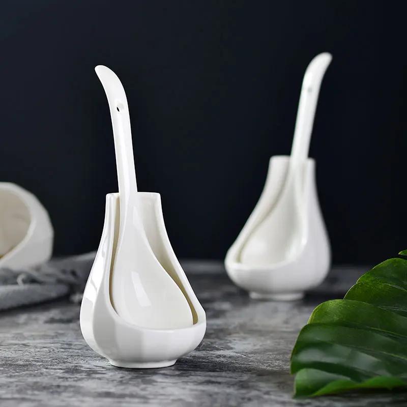Eco-Friendly Ceramic Spoon Holder Home Applicance The Goods for Kitchen Accessories Kitchen Gadgets Spoon Rest