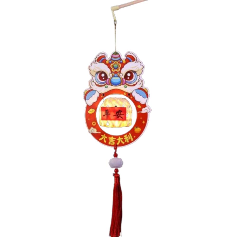 Chinese Style New Year Portable Lantern Traditional Spring Festival Supplies  Good Luck Decoration